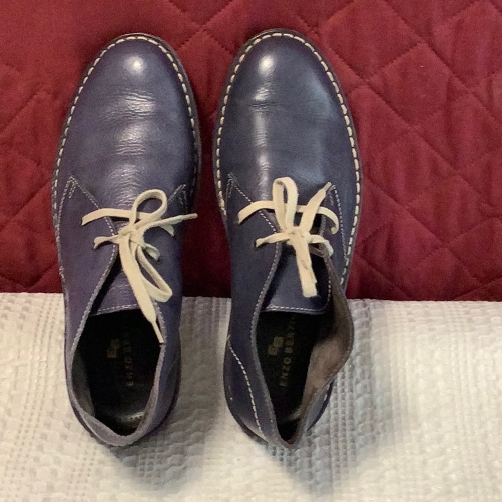 Italian chukka boots leather women sz 38